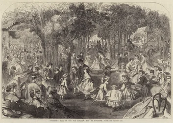 Kinderball im Pré Catalan, Bois de Boulogne, Paris